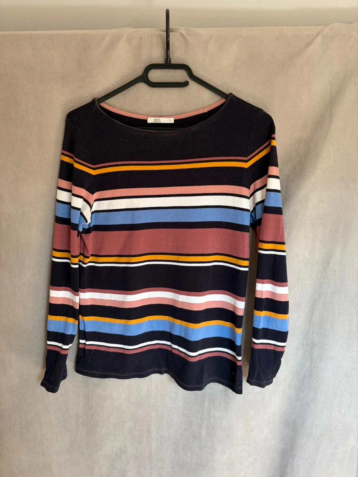 T shirt rayé coloré edc taille l